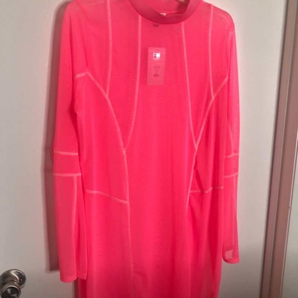 Mesh Pink Mini Dress (New)